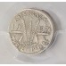 AUSTRALIA 1957 . THREEPENCE . ERROR . BOTTLE CAP, almost HUGE LIP